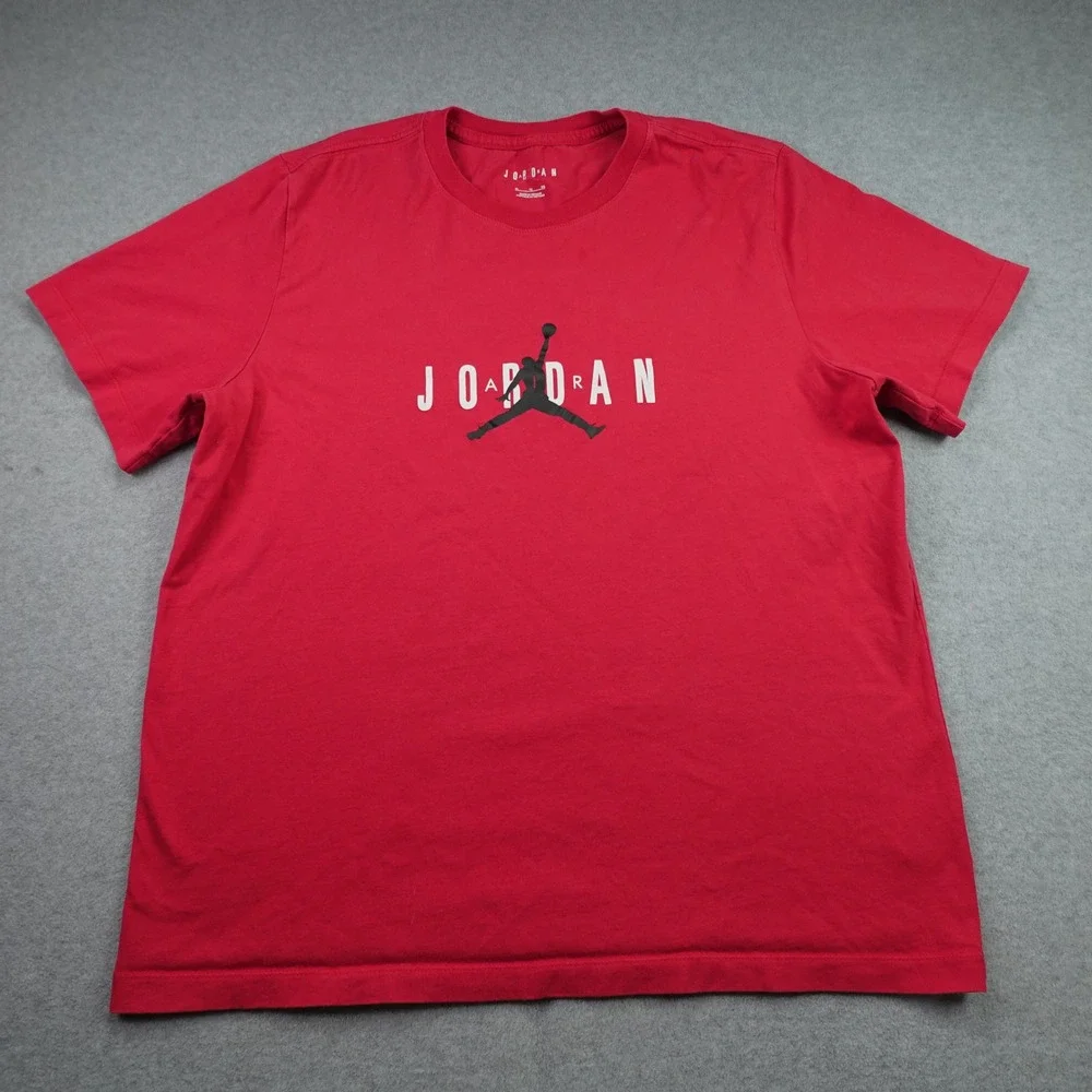 Air Jordan T-Shirt Mens XL Red Graphic Jumpman Athletic Short Sleeve